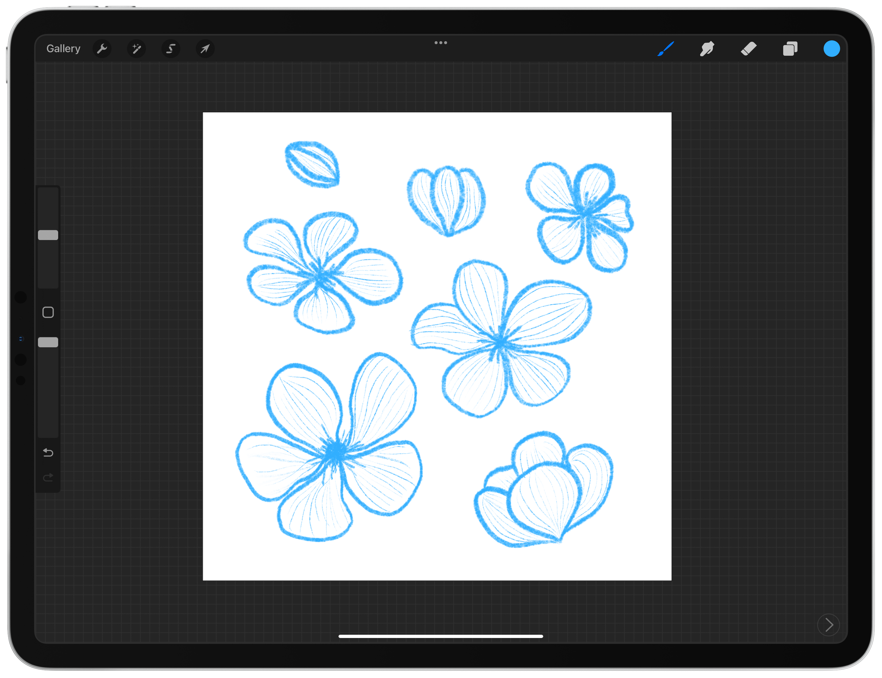 Step 1:
Sketching idea on procreate, refining the rough sketch to the ideal vision
